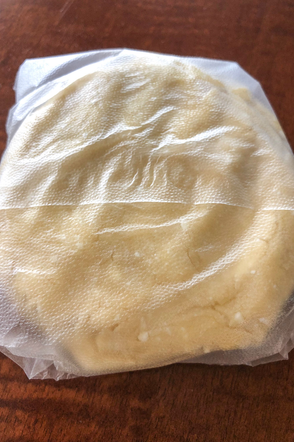 Crust for mini quiche wrapped in foil for refrigerator0