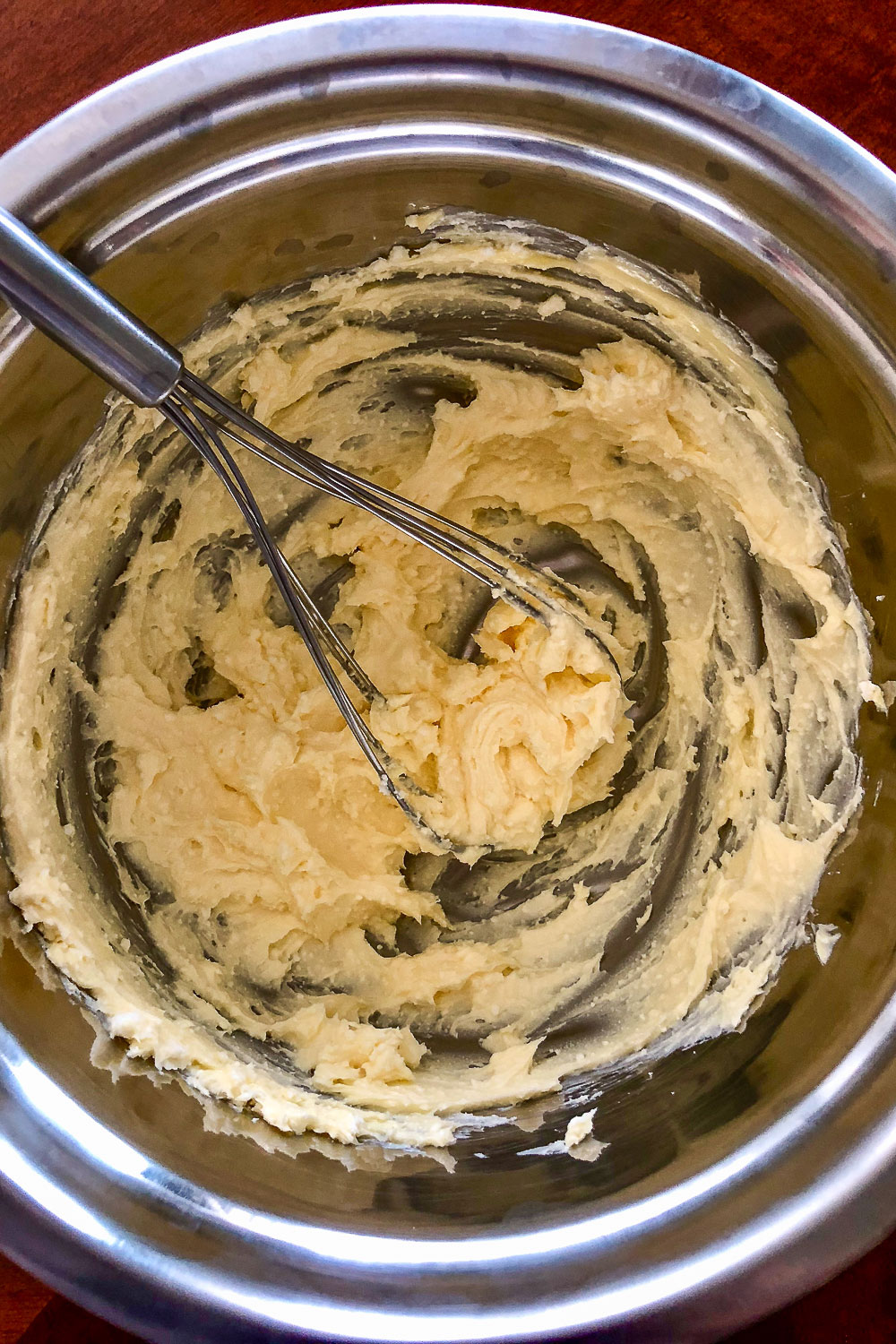 Mixed cheese and butter for the crust0