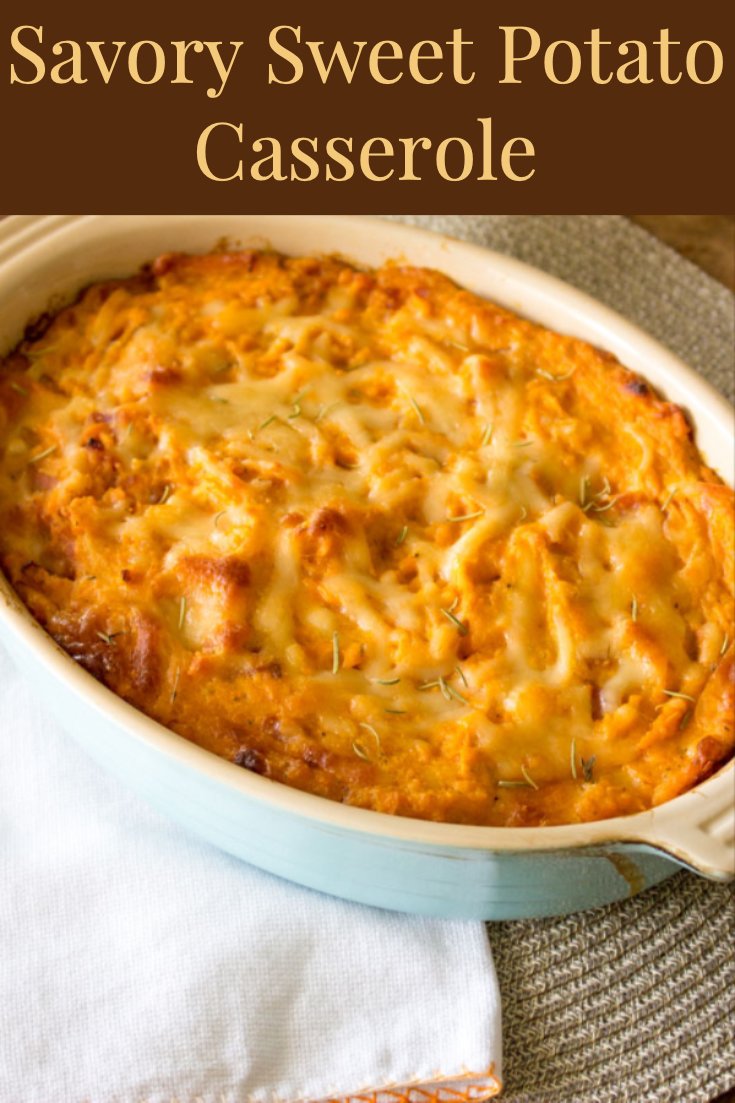 Savory Sweet Potato Casserole- featured photo