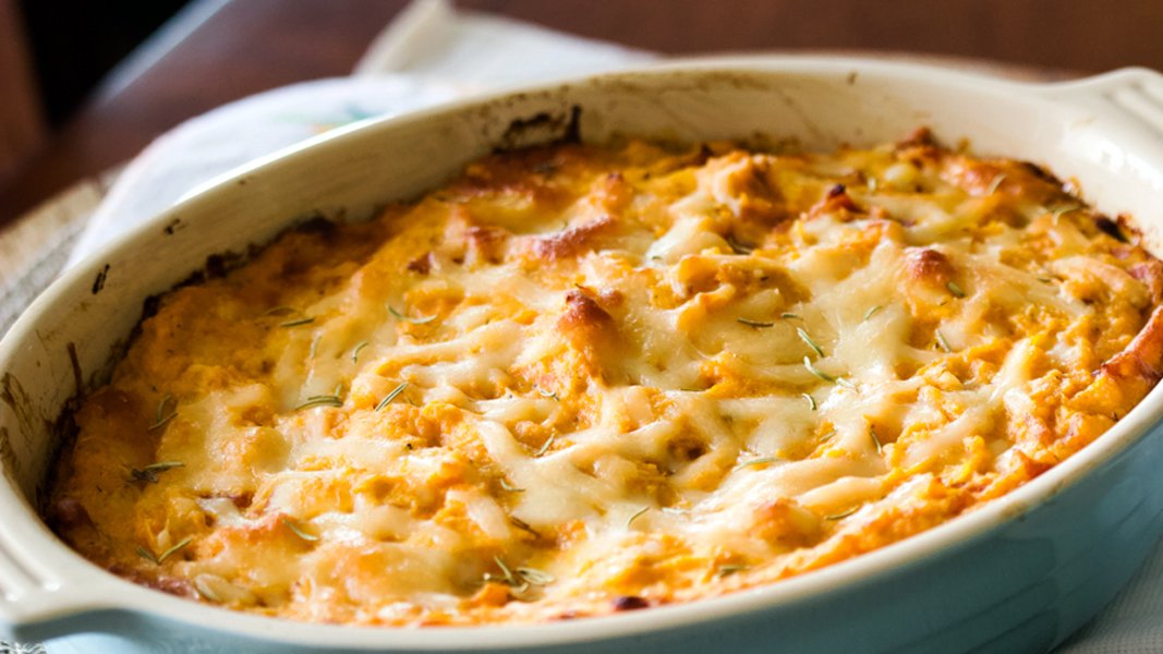 Savory Sweet Potato Casserole. 