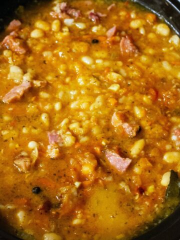 Beans With Pork Shanks In The Crock Pot100