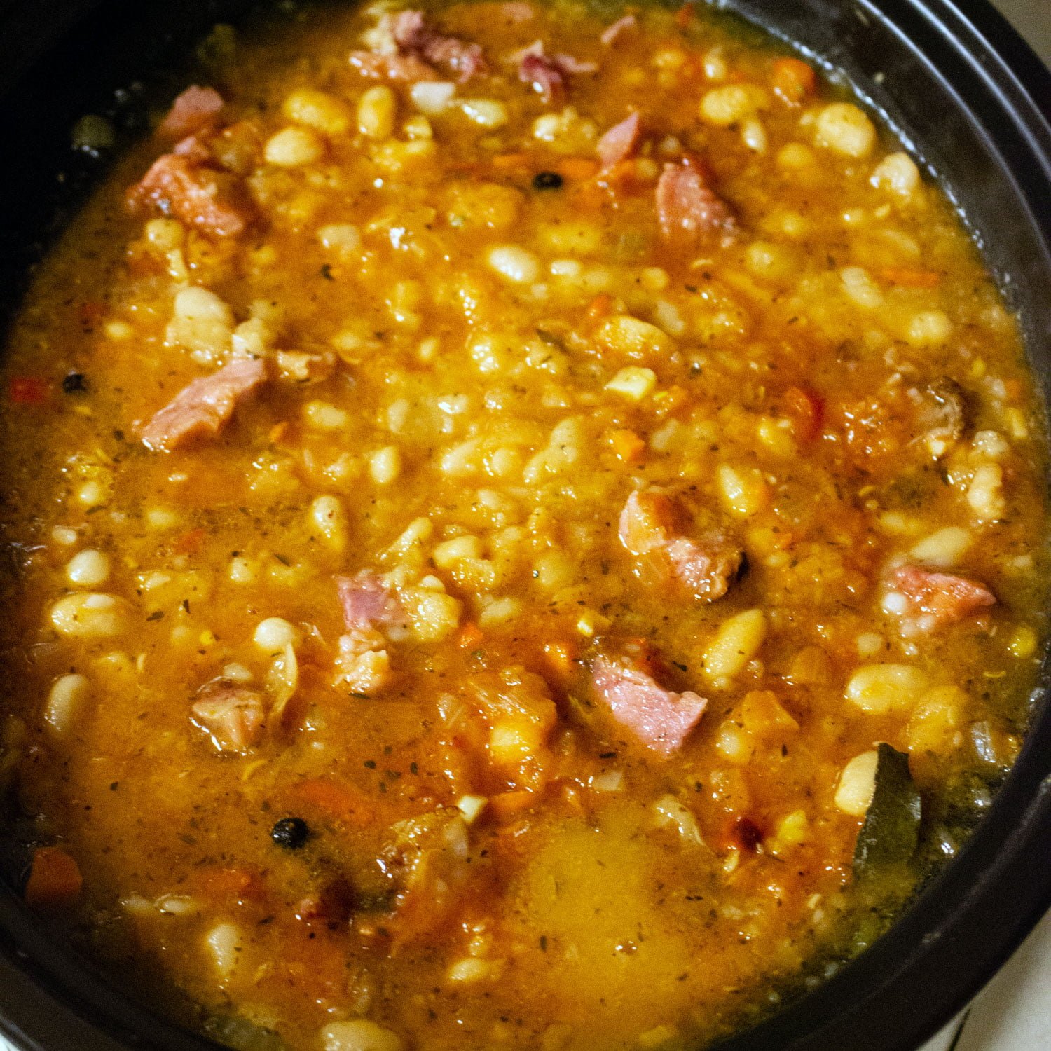 Beans With Pork Shanks In The Crock Pot100 Beans With Pork Shanks In The Crock Pot
