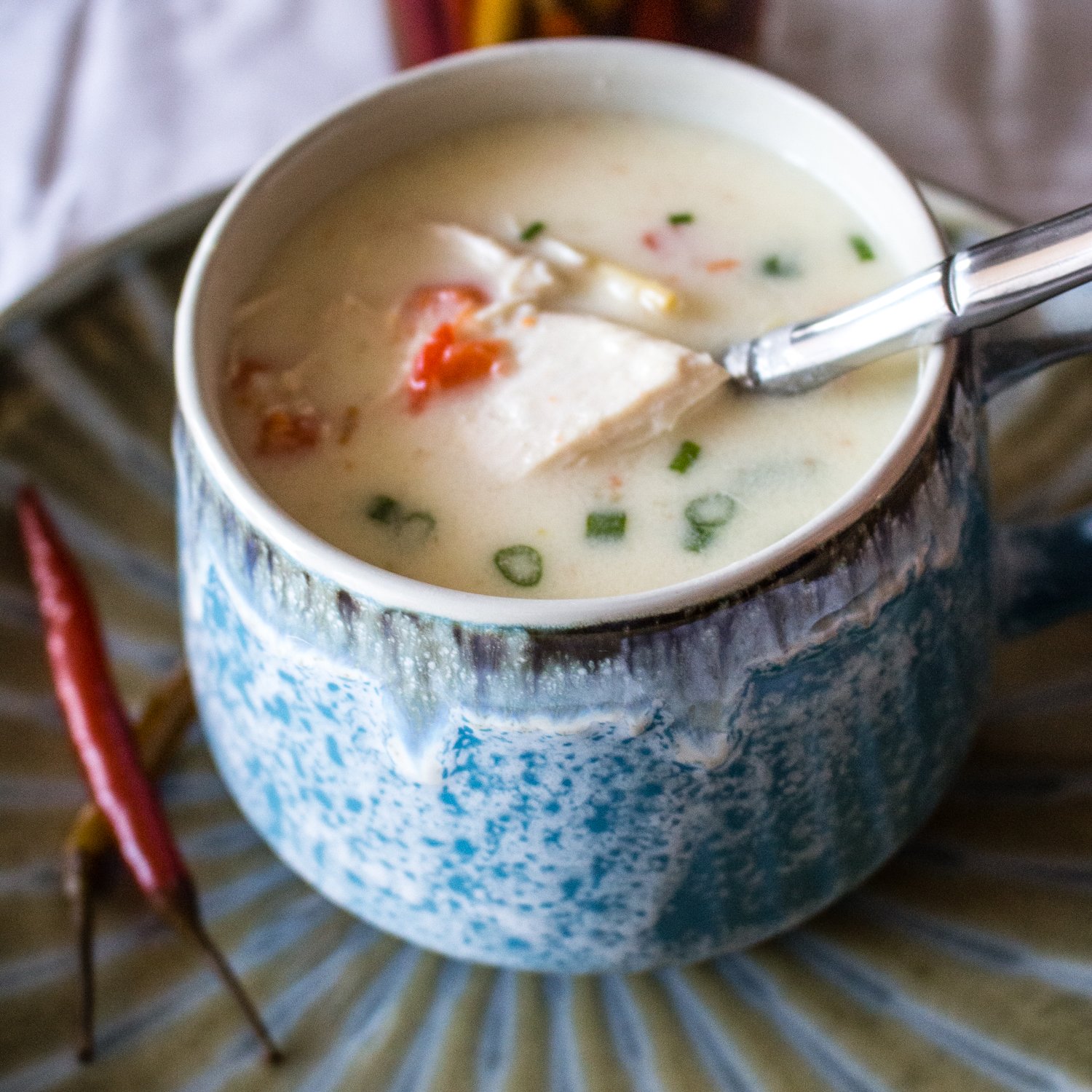 Chicken Soup With Sour Cream And Garlic The Bossy Kitchen
