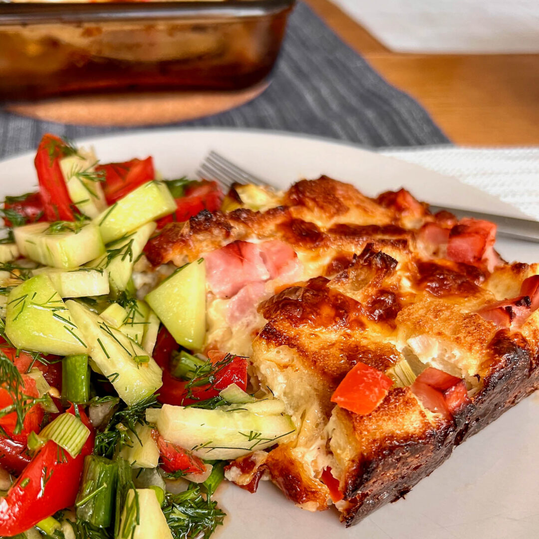 How To make The Best Breakfast Strata- The Bossy Kitchen