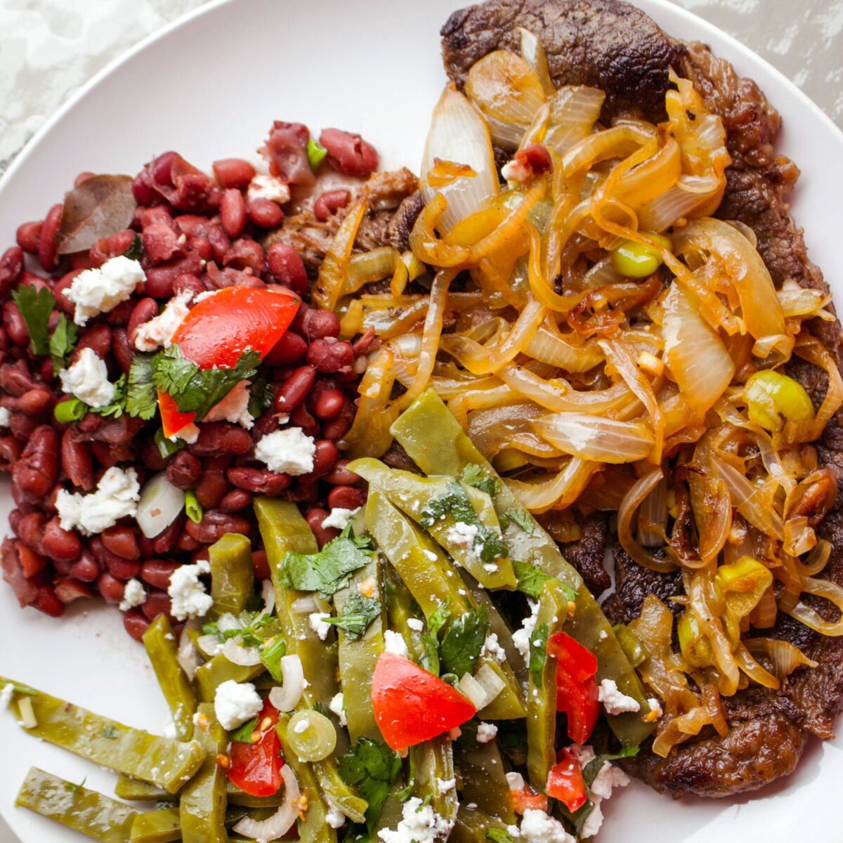 Authentic Mexican Bistec Encebollado Steak And Onion1111