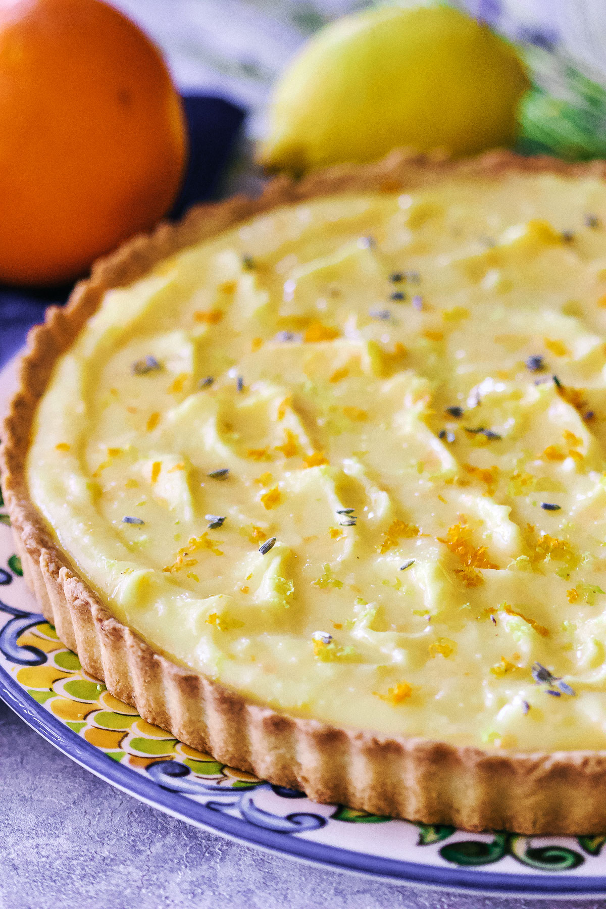 Lavender Citrus Curd Pie0