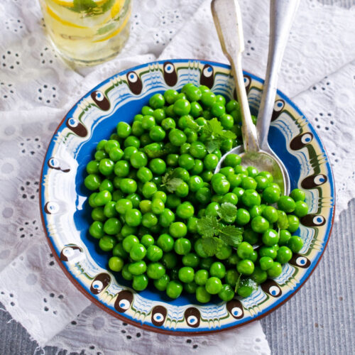 Super Easy Green Peas With Mint Recipe