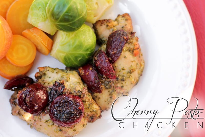 Cherry Paleo Pesto Chicken title