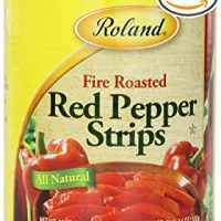 Roland Fire Roasted Peppers, Red Strips, 28 Ounce (Pack of 4)
