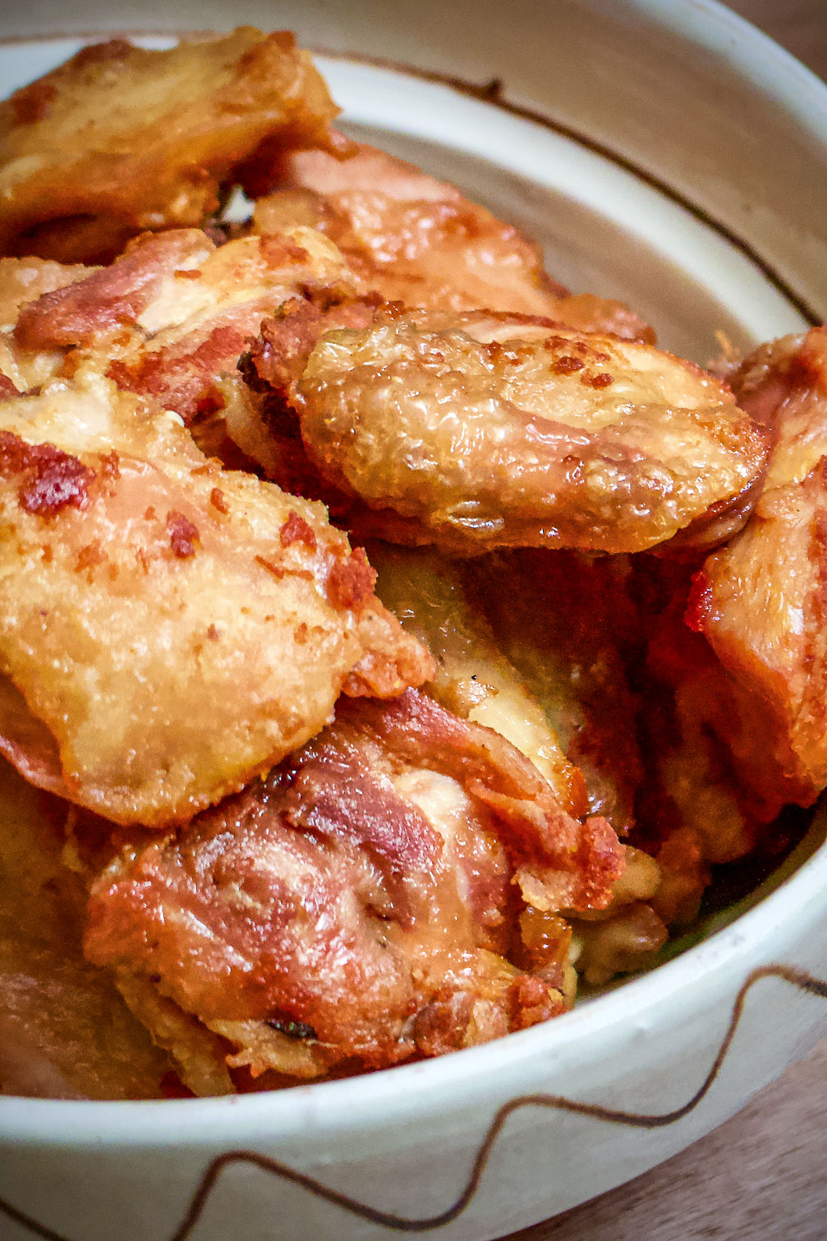 2 Ingredient Crispy Fried Chicken (No Flour or Frying