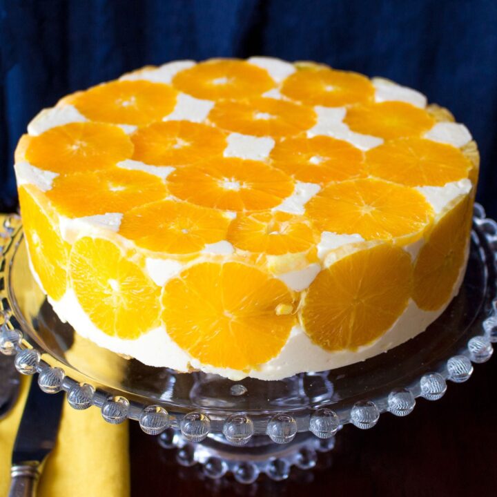 No Bake Orange Mousse Cake2222