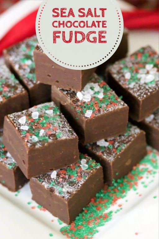 Sea Salt Chocolate Fudge The Bossy Kitchen