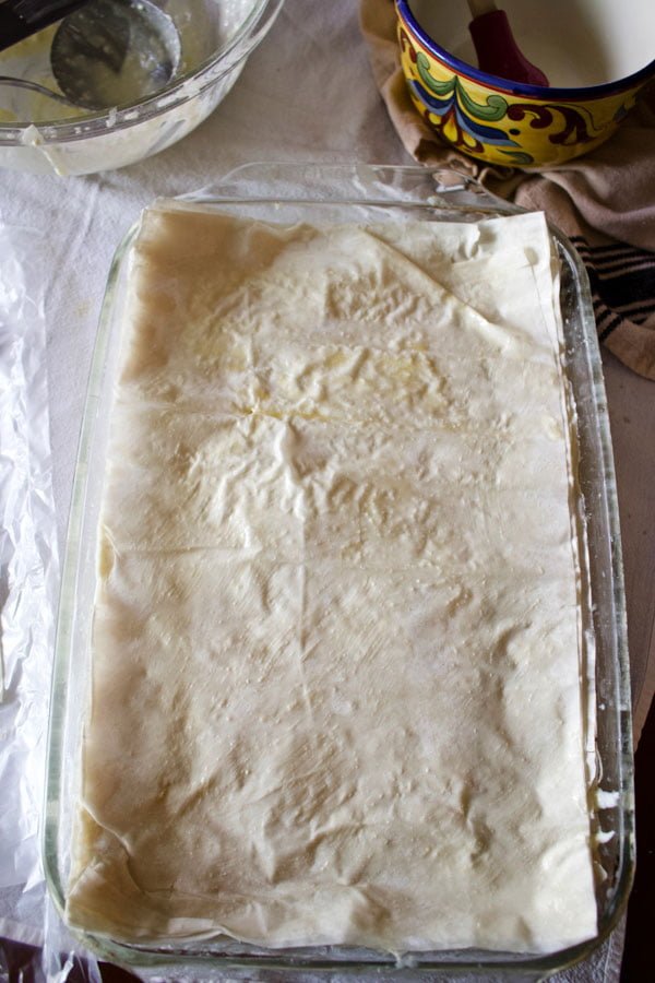 Sweet Cheese Slab Pie1111 Sweet Cheese Slab Pie- putting the pie together