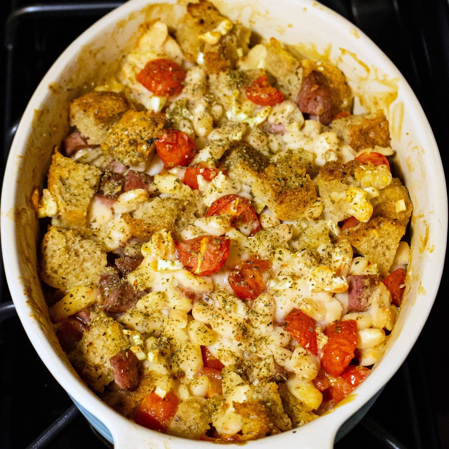 Sausage and Beans Bake77 Sausage and Beans Bake
