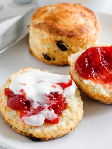 Easy delicious British style scones square