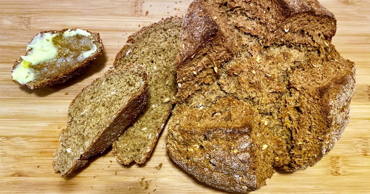 Irish Brown Soda Bread With Molasses