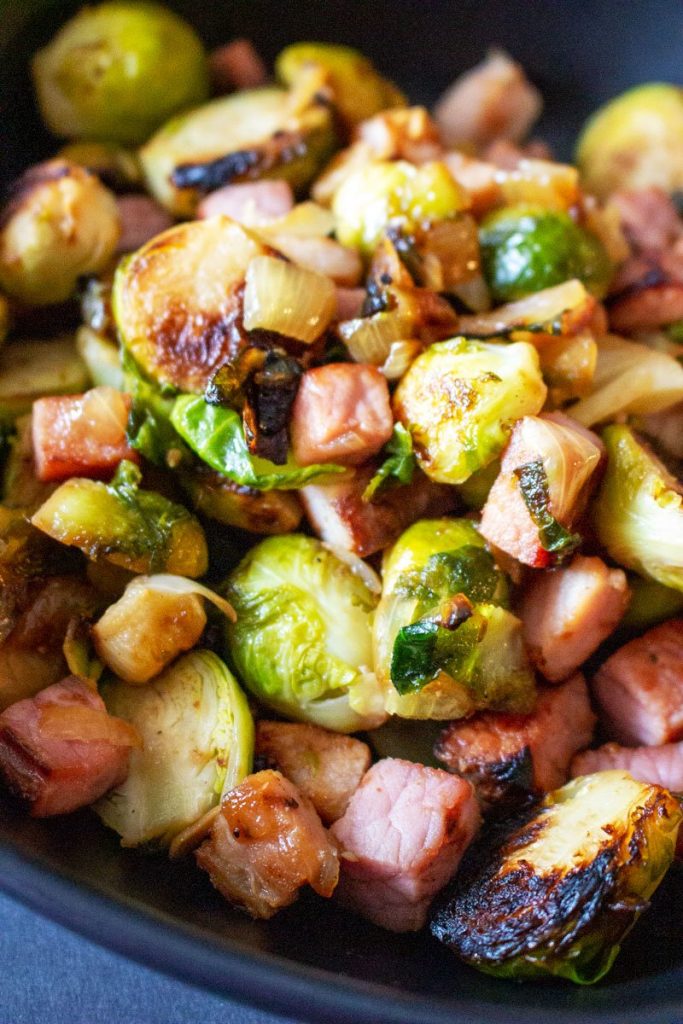 Cast Iron Brussels Sprouts with Ham55