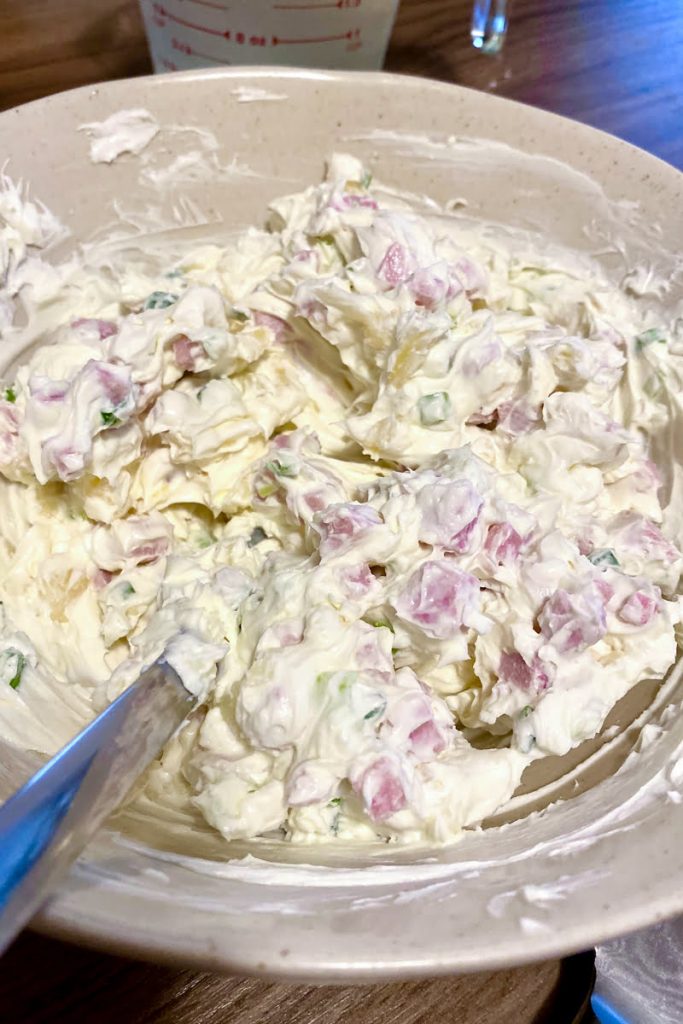 cream cheese with ham- for the appetizer in the works