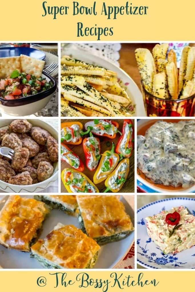 Super Bowl Appetizer Recipes - a collection of recipes designed to be enjoyed with family and friends. Super Bowl Appetizer Recipes- featured picture for Pinterest