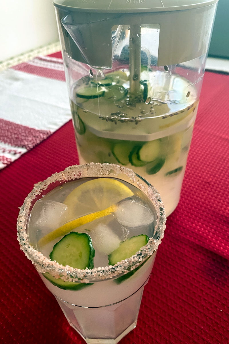 Cucumber Ginger Lavender Lemonade