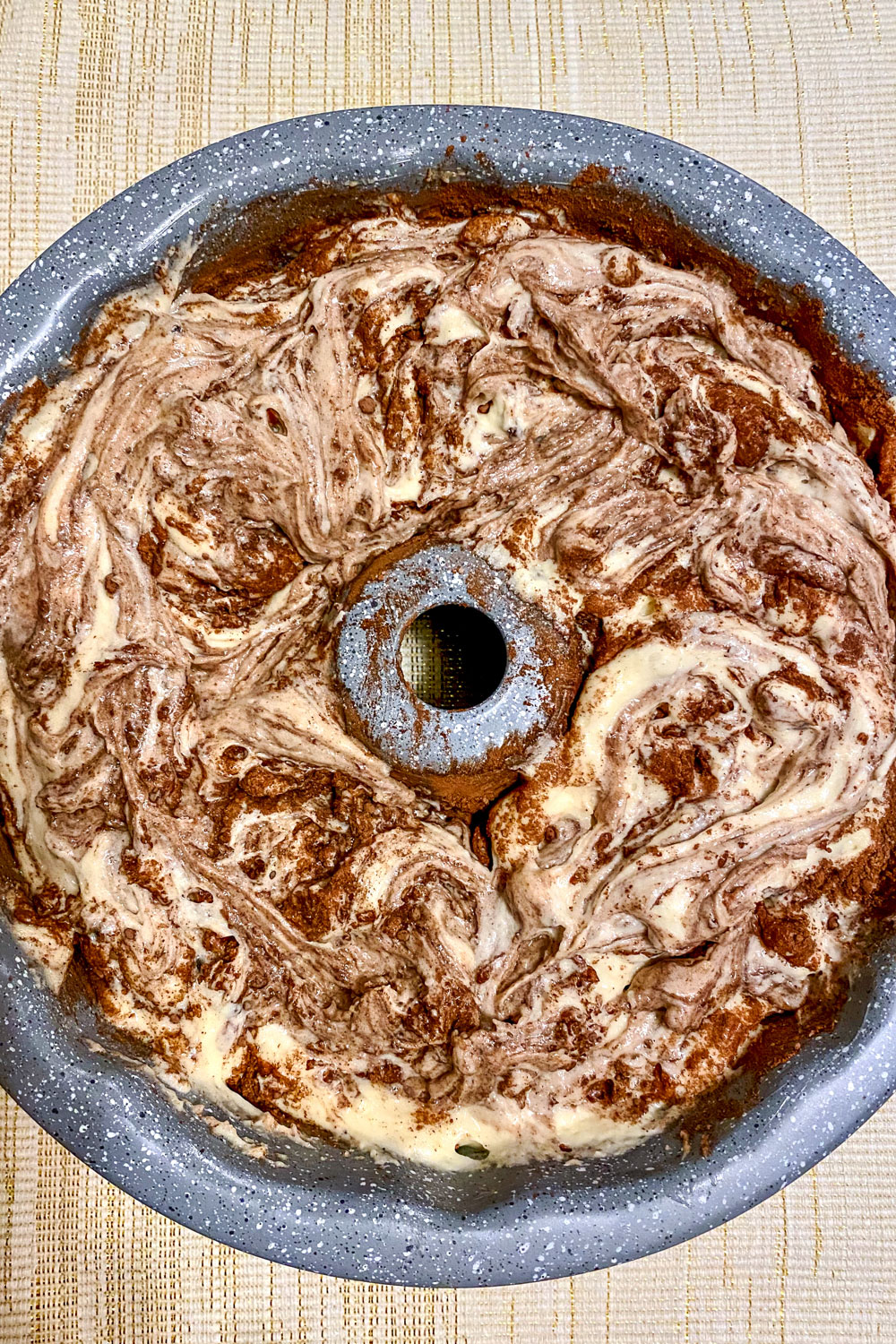 Cinnamon Swirl Coffee Cake ready for baking0