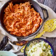 Chicken Tinga with rice.