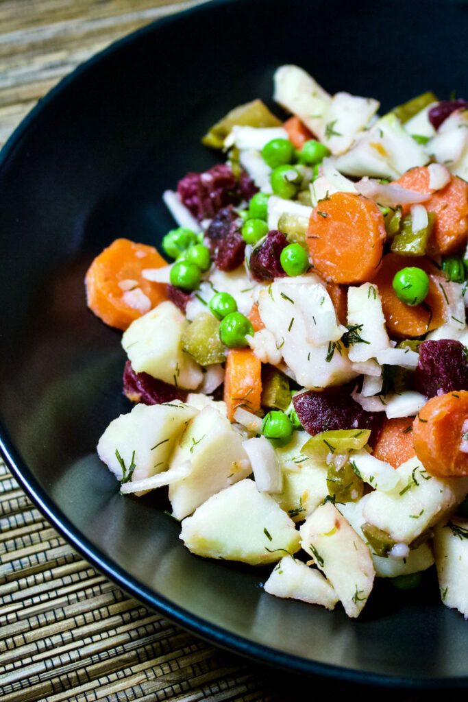 Russian cooked vegetable salad Russian Vinaigrette Salad22