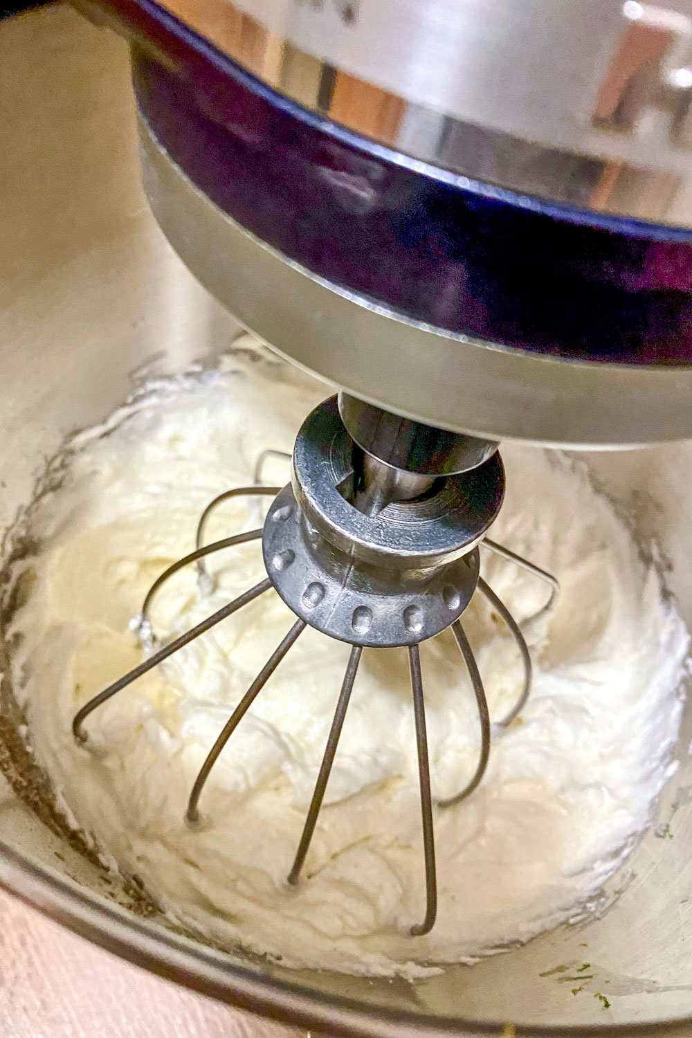 Cream cheese and butter in the mixer1