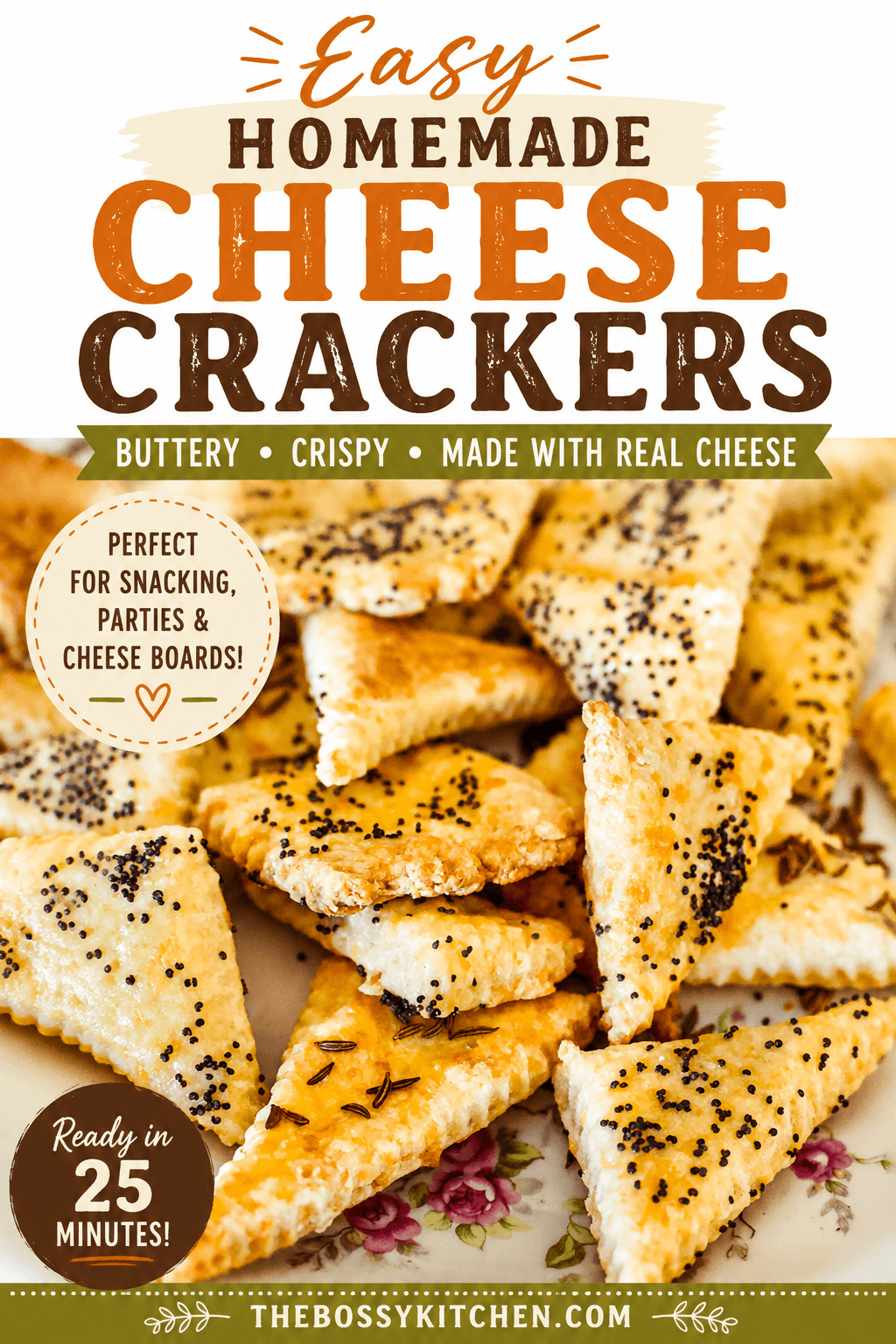 Homemade Cheese Crackers Pinterest