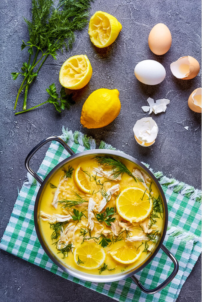 AVGOLEMONO SOUP RECIPE WITH VEGETABLES