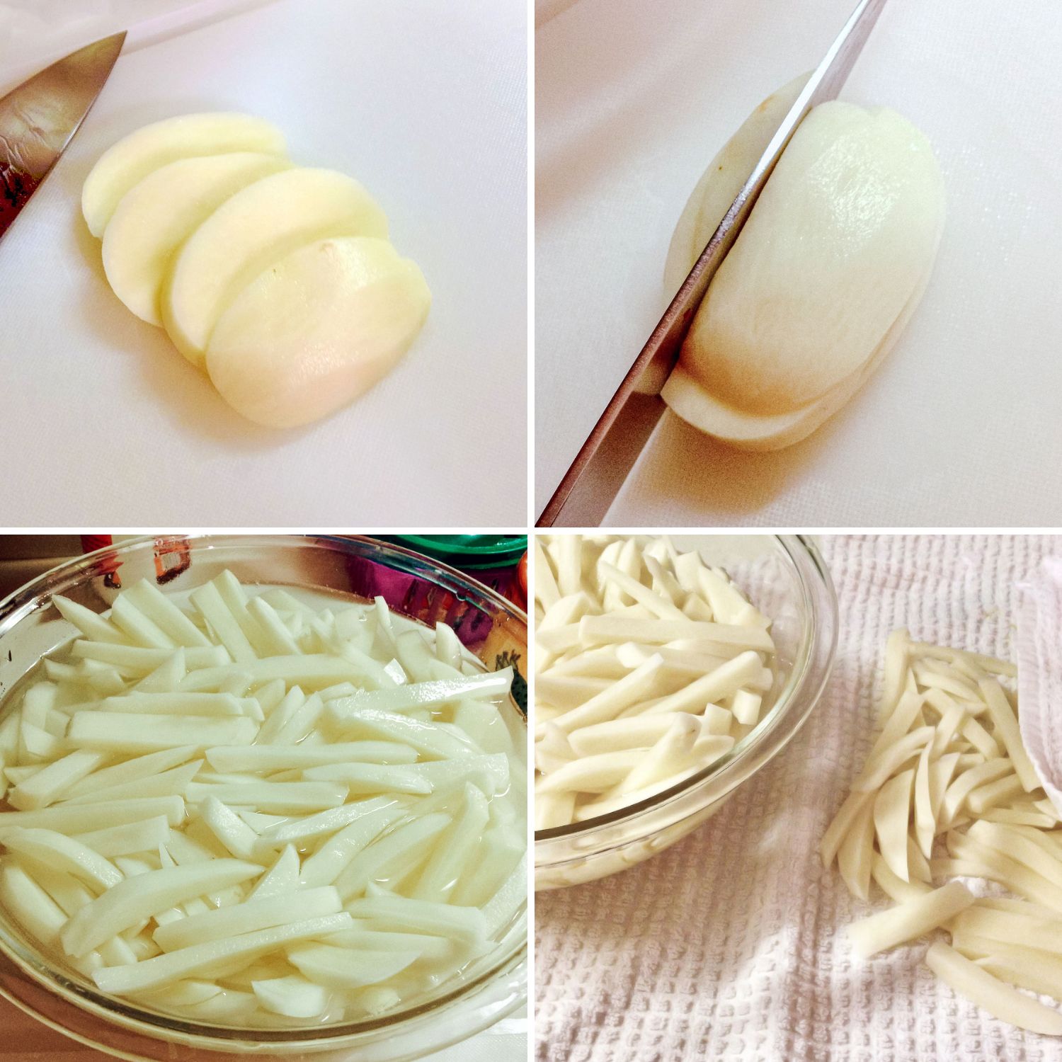 How to cut potatoes for French Fries