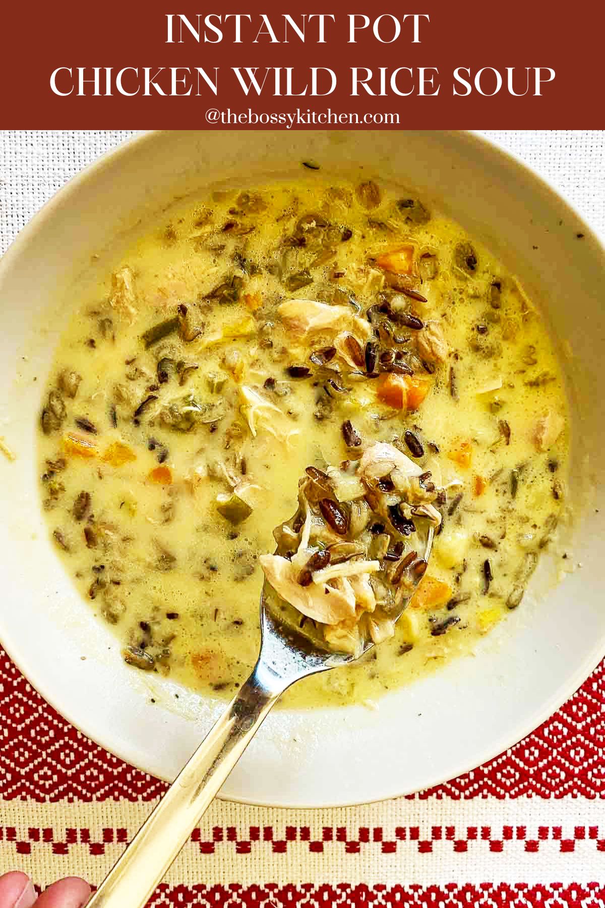 Instant Pot Chicken Wild Rice Soup Pinterest.