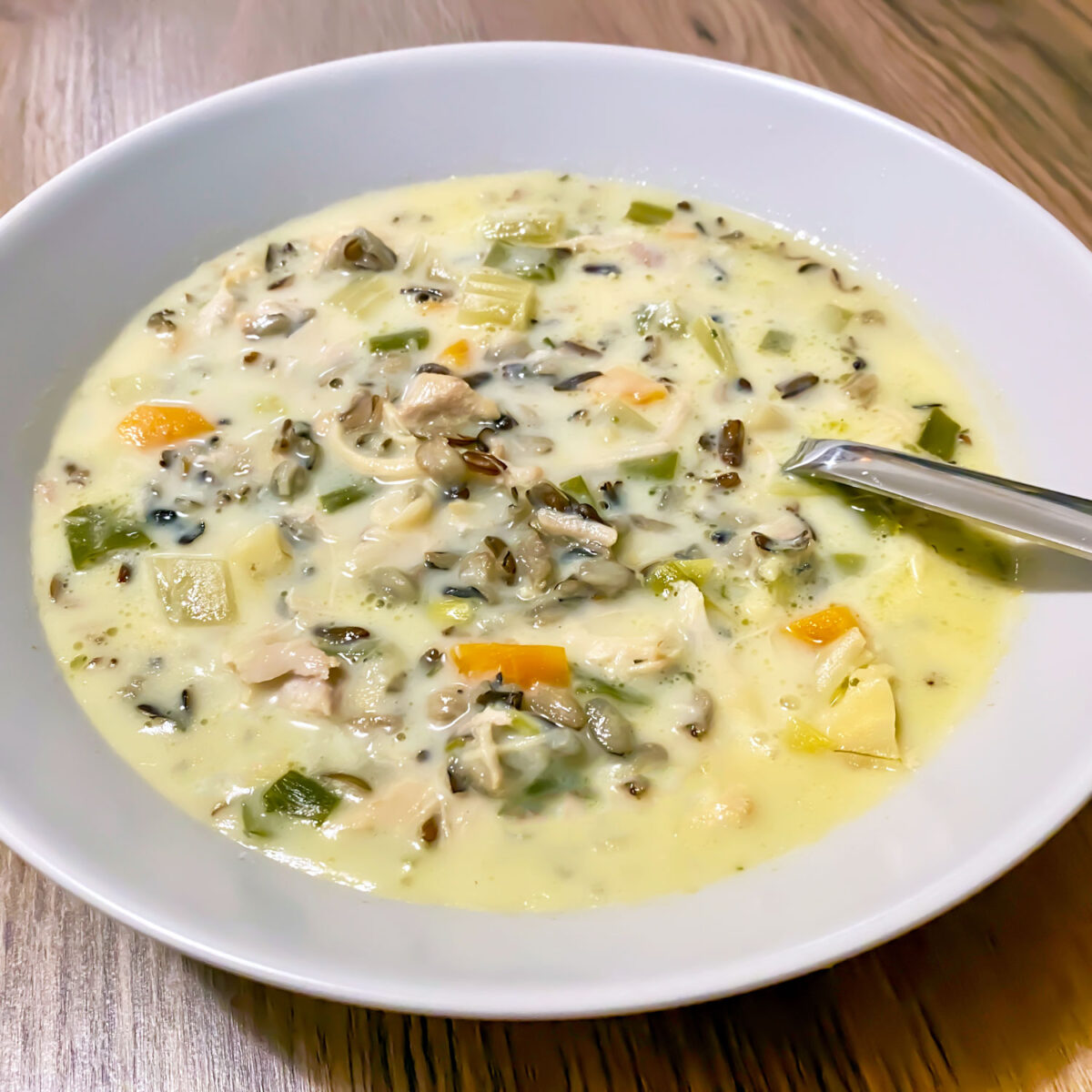 Instant Pot Wild Rice Soup With Chicken The Bossy Kitchen