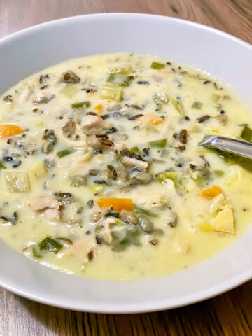 Instant Pot Chicken Wild Rice Soup square picture0