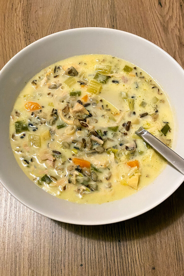 Instant Pot Chicken Wild Rice Soup vertical0