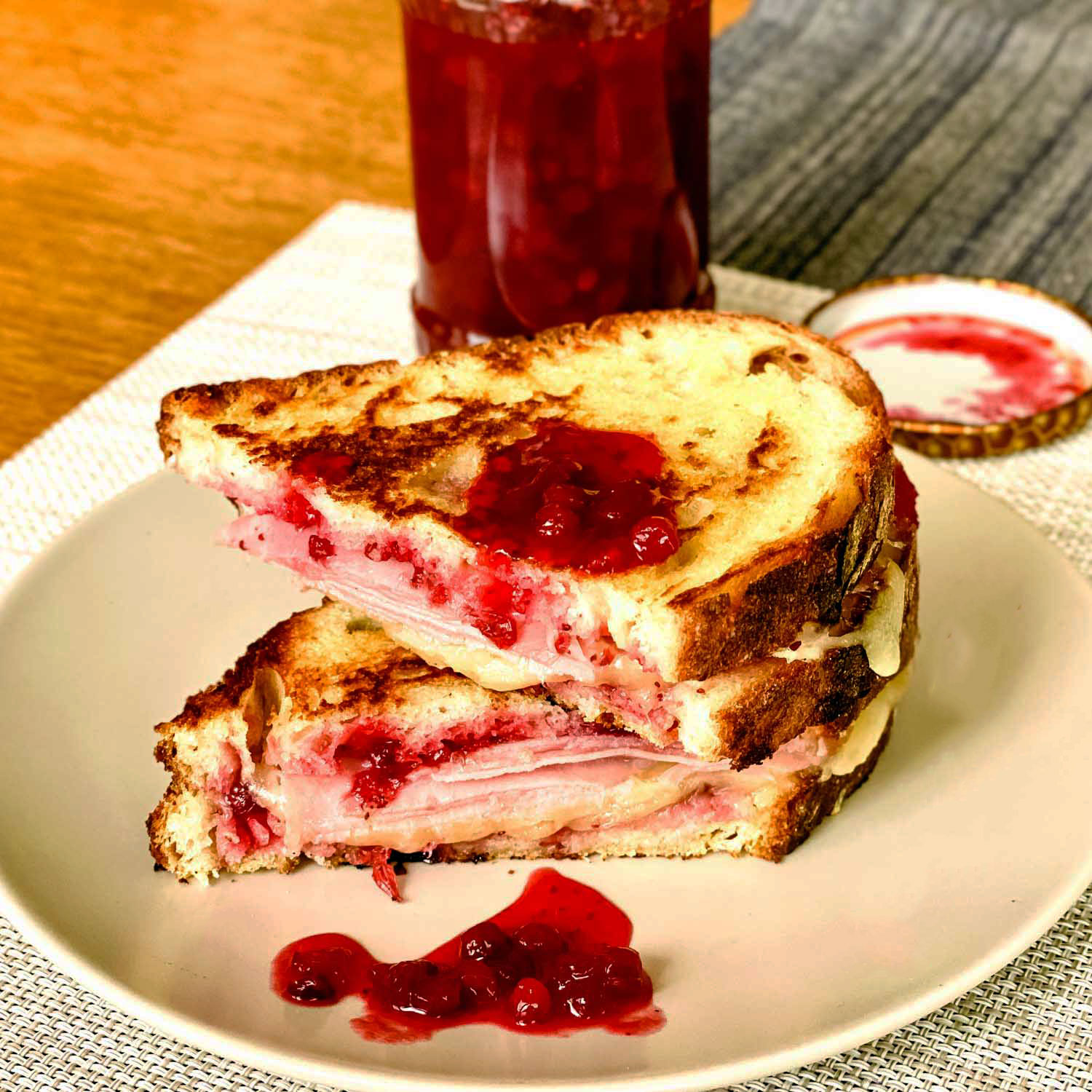 Grilled Ham And Cheese Cranberry Sandwich The Bossy Kitchen