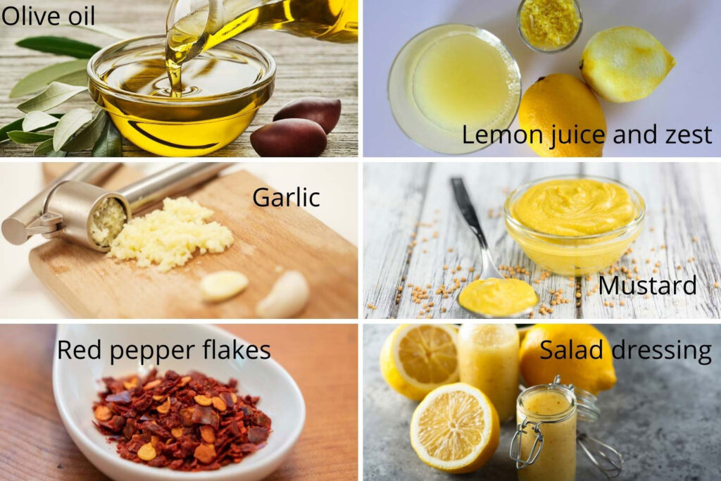 Ingredients for chickpea salad dressing11