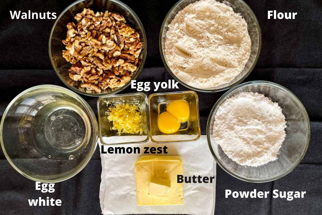 Ingredients for making the cookies110