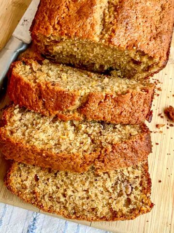 Baked Cranberry Orange Banana Bread featured image.