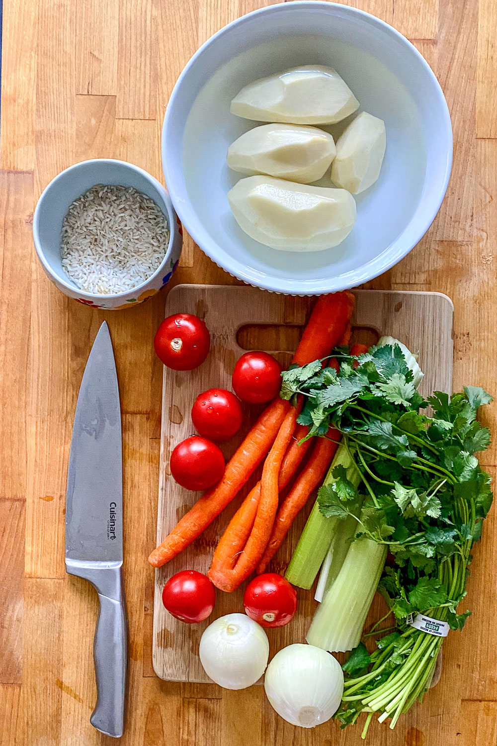 Ingredients for Caldo de PolloMexican Chicken Soup0