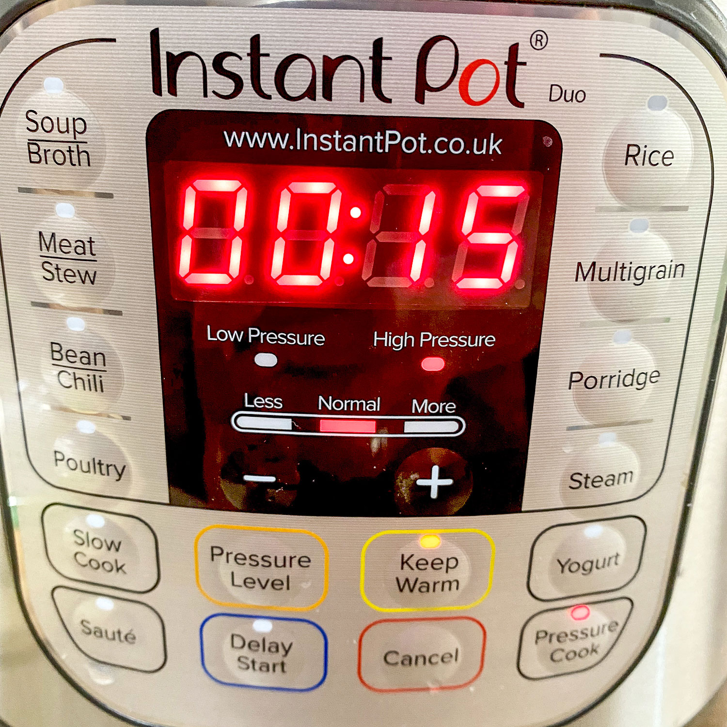 Settings for Instant Pot0