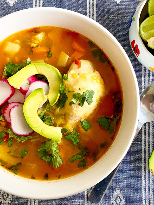 Instant Pot Caldo de Pollo Mexican Style Chicken Soup The Bossy Kitchen