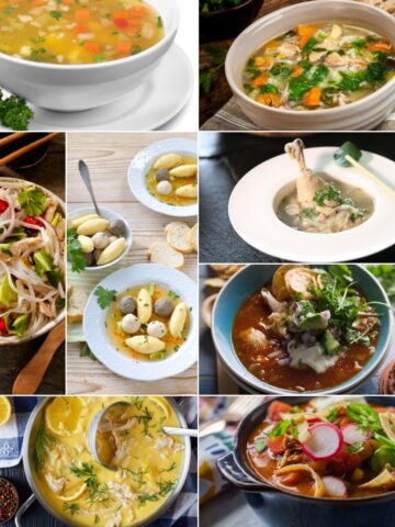 Collage of Chicken Soup Recipes