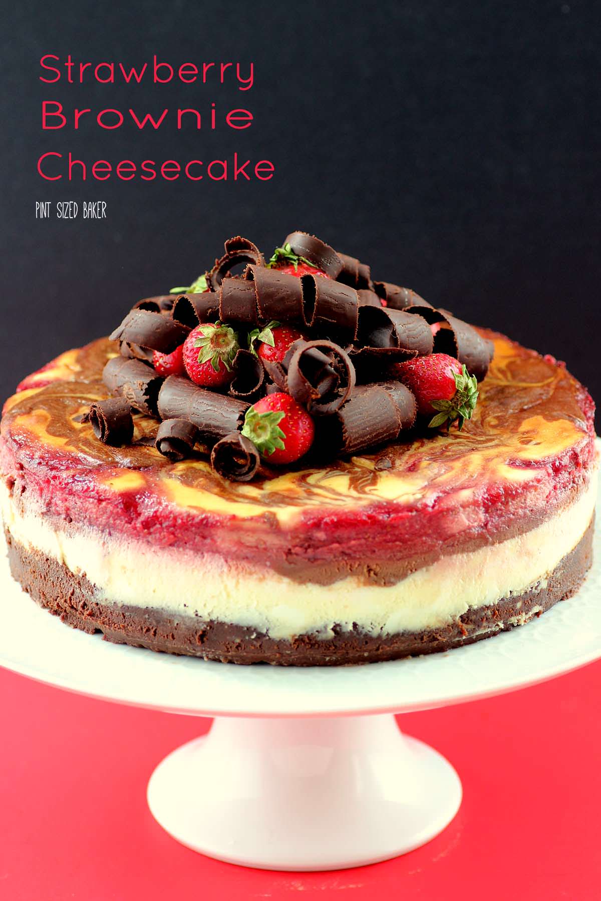 Strawberry Brownie Cheesecake 3