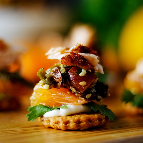 600 Orange salmon appetizers 6