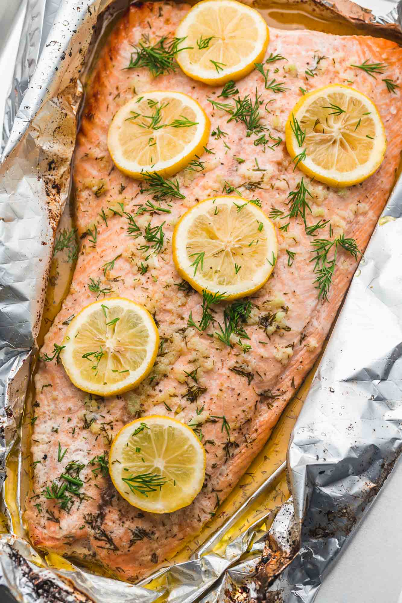 Baked Salmon in Foil centerpiece 1