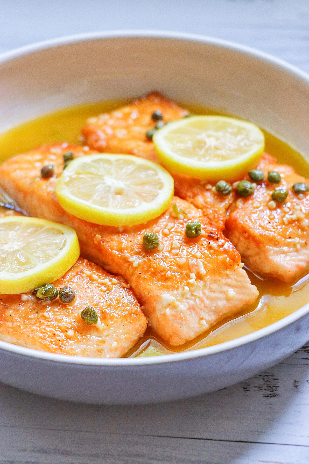 Quick Salmon Piccata 13