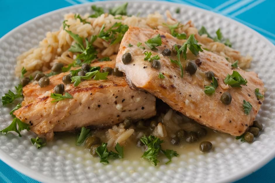 Salmon Piccata FB