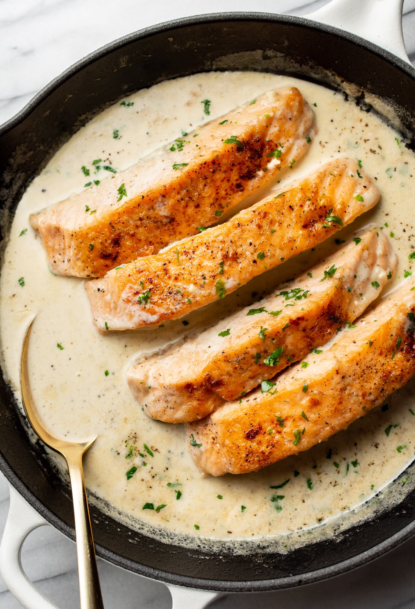 creamy garlic salmon 1