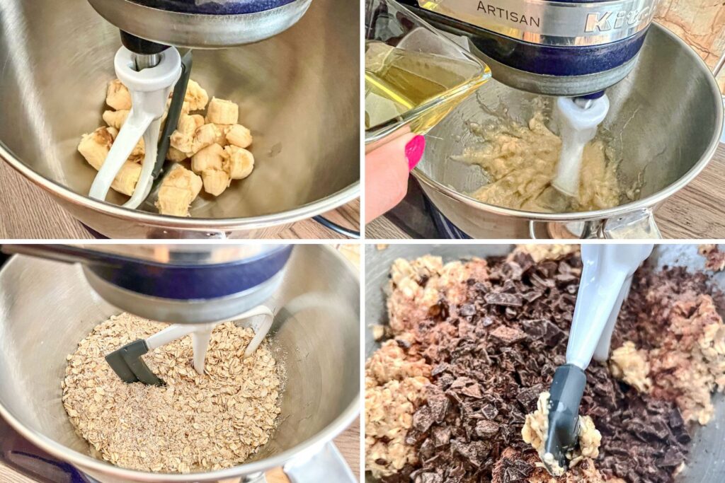 Oatmeal banana almond cookies wet ingredients
(oatmeal coconut chocolate chip cookies)